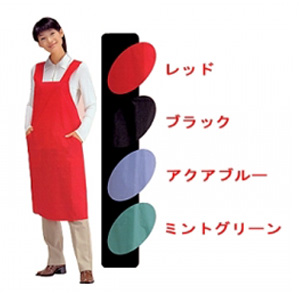 ワコウ 3413 サロンエプロン ブラック