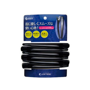 ラッキー カールクリップ 120mm 6本 ブラック