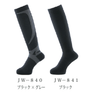 コンディショニングソックス ブラック×グレー LL