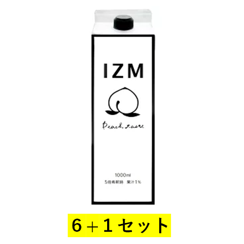 【6+1】IZM 酵素ドリンク PEACH 1000ml